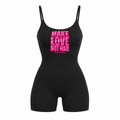 Make love not war U Neck Romper