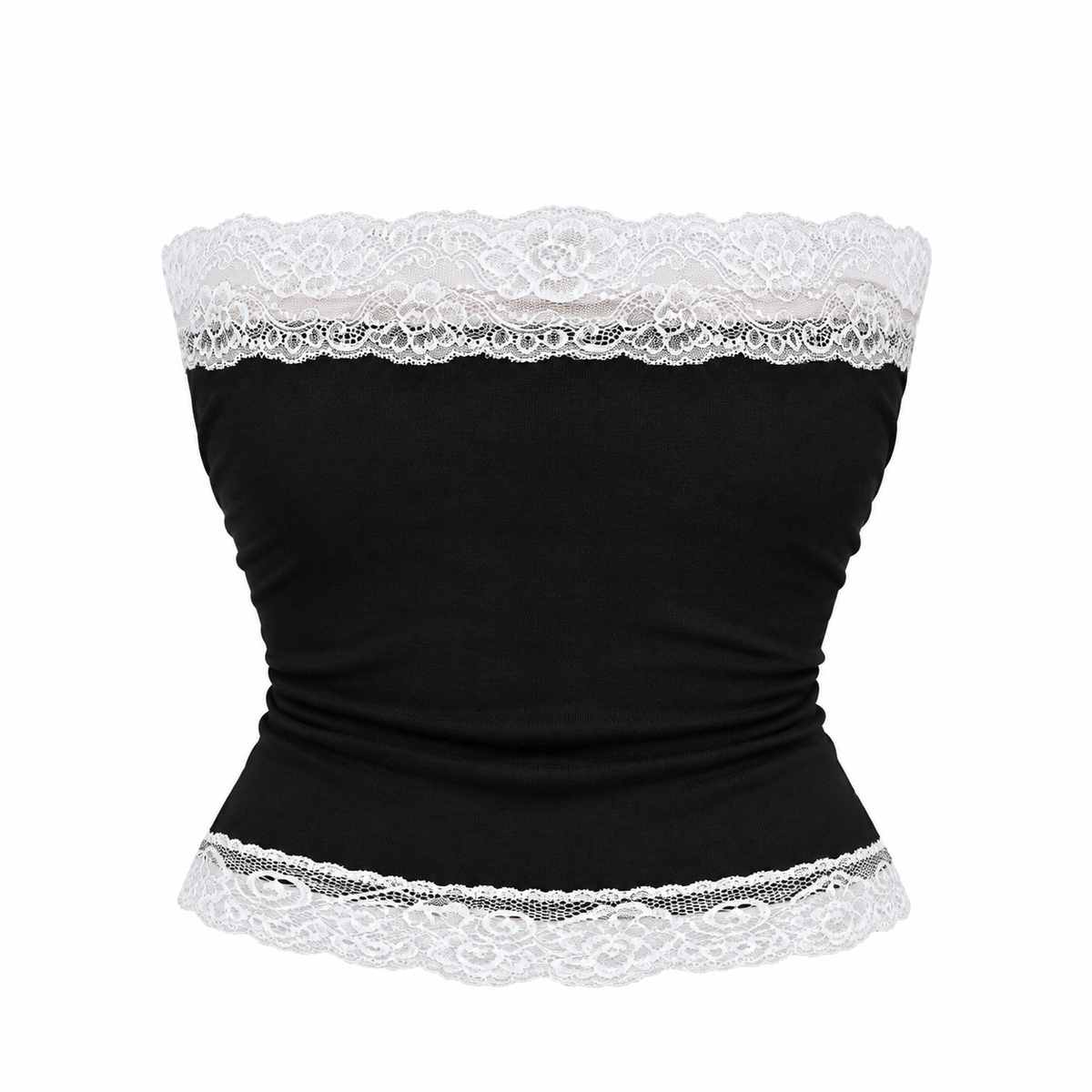Bad for you lace tube top