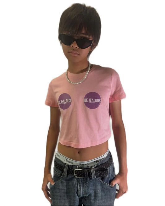 Be jealous cropped tee