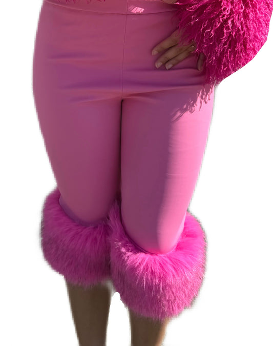 Faux Fur capri’s