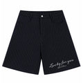 Lucky for you pinstripes bermuda shorts