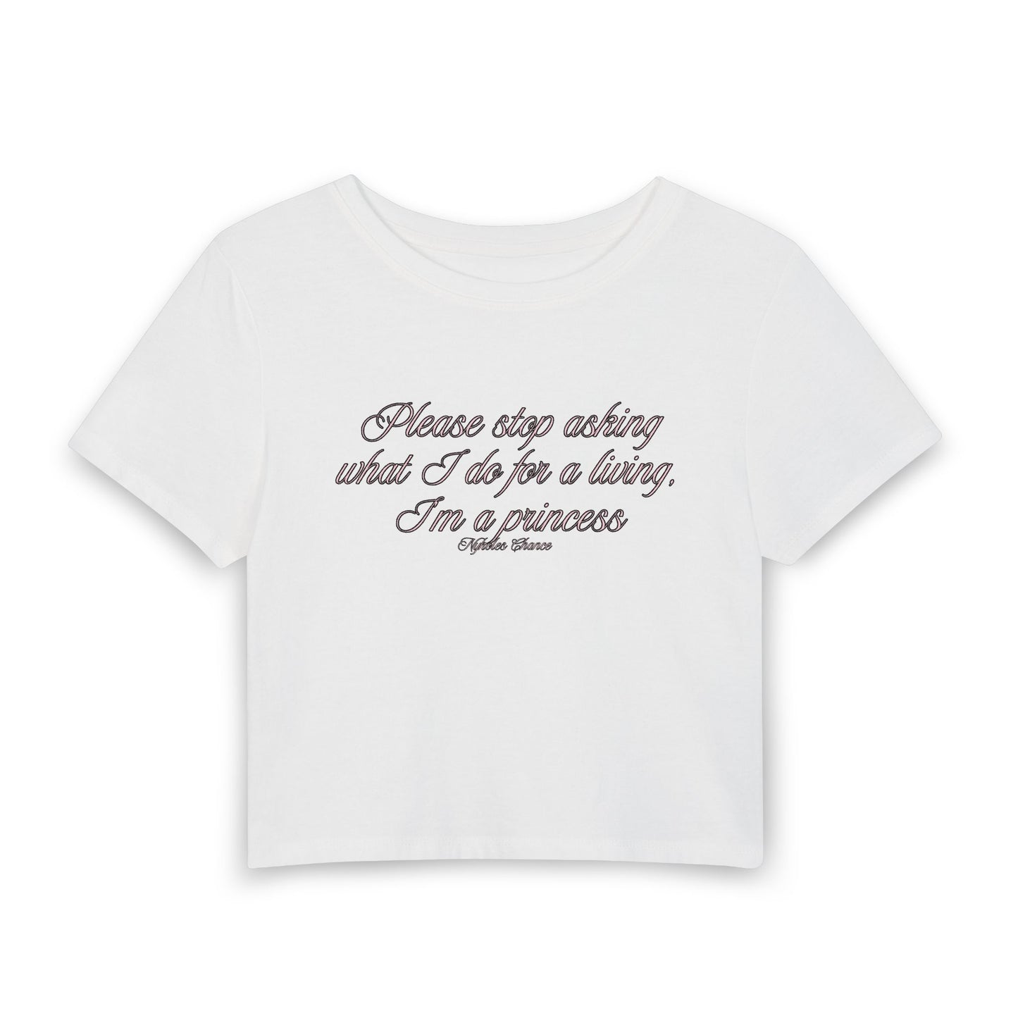 Stop asking me baby tee